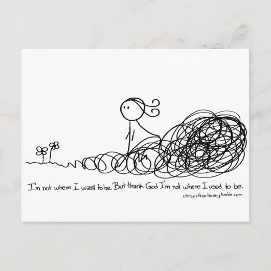 私によってが私があるのが常であったかところでではない神を感謝していして下さい ポストカード (正面)