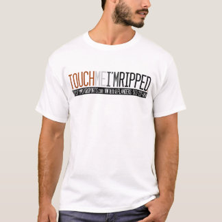 私によってが裂かれた人の筋肉ティーである私に触れて下さい Tシャツ