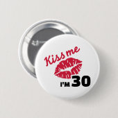 私によってが誕生日30年のである私に接吻して下さい 缶バッジ (正面&裏面)