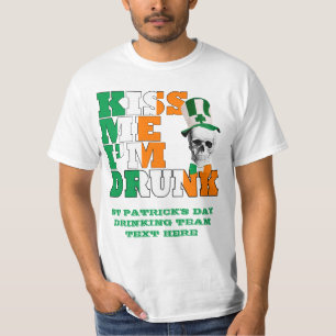 私によってが酔ったセントパトリックである私に接吻して下さい Tシャツ