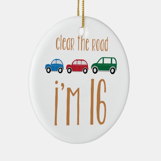私によってが16才である道を取り除いて下さい セラミックオーナメント (右)