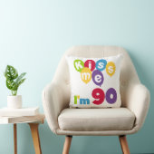 私によってが90個の誕生日のTシャツおよびギフトである私に接吻して下さい クッション (椅子)