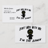 私によってがAdminである私と台なしにしないで下さい 名刺 (正面/裏面)