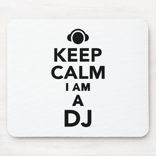 私によってがDJである平静を保って下さい マウスパッド (正面)