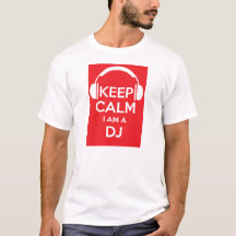 私によってがDJの誕生日のTシャツである平静を保って下さい