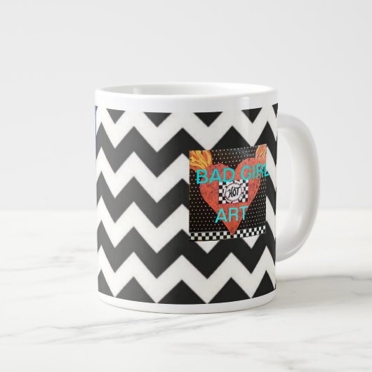 私によってがFREAKINの人々人のように見えるジャンボMUG-DOか。 ジャンボコーヒーマグカップ (正面右)