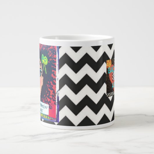 私によってがFREAKINの人々人のように見えるジャンボMUG-DOか。 ジャンボコーヒーマグカップ (正面)