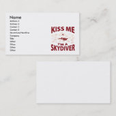 私によってがSkydiverである私に接吻して下さい 名刺 (正面/裏面)