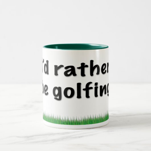 私によってはむしろマグがゴルフをしていました ツートーンマグカップ (中央)