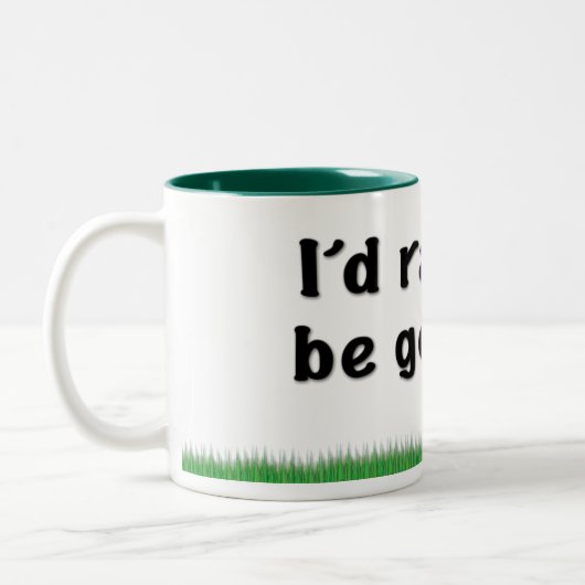 私によってはむしろマグがゴルフをしていました ツートーンマグカップ (左)