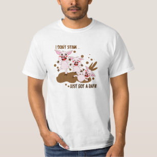 私によってはブタが悪臭を放ちません Tシャツ