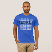 私によっては住み、野球G200が呼吸します Tシャツ (正面フル)