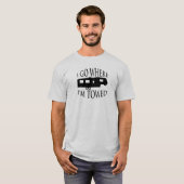 私によっては私が引かれたTシャツどこにがであるか行きます Tシャツ (正面フル)