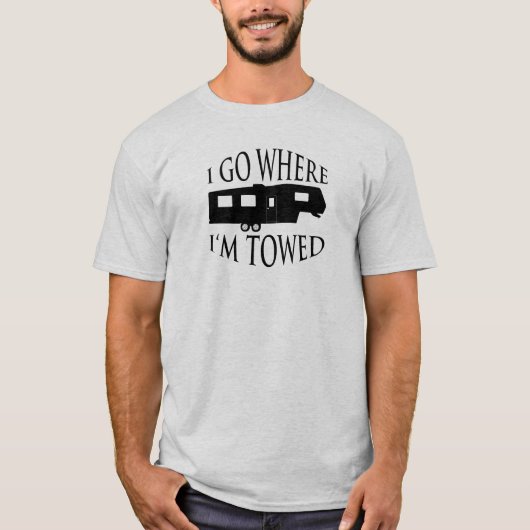 私によっては私が引かれたTシャツどこにがであるか行きます Tシャツ (正面)
