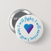 私によっては自殺の認識度ボタンが戦います 缶バッジ (正面&裏面)