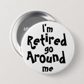 私によっては退職した…行き渡ります私がです 缶バッジ (正面&裏面)