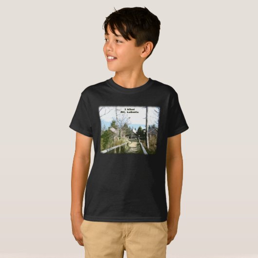 私によってはMt LeConte/写真の芸術がハイキングしました Tシャツ (正面フル)