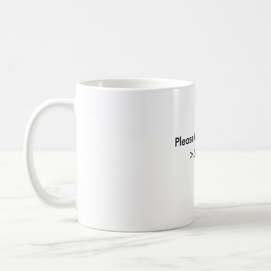 私により多くのマグを言って下さい コーヒーマグカップ (左)