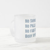 私による体マグの覆い フロストグラスマグカップ (正面左)