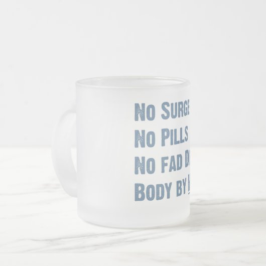 私による体マグの覆い フロストグラスマグカップ (正面左)