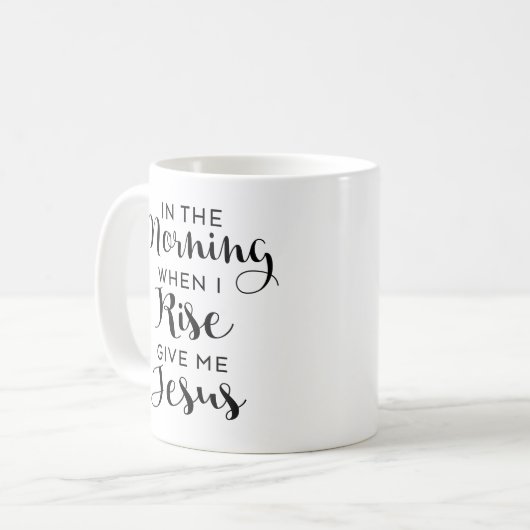 私にイエス・キリストを与えて下さい コーヒーマグカップ (正面左)