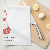 私にエプロン毒させます キッチンタオル (四つ折り)