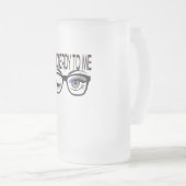 私にオタク話すギークメガネのウィンキングアイ フロストグラスビールジョッキ (正面右)