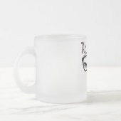 私にオタク話すギークメガネのウィンキングアイ フロストグラスマグカップ (左)