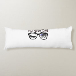 私にオタク話すギークメガネのウィンキングアイ ボディピロー