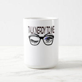 私にオタク話すギークメガネのウィンキングアイ モーフィングマグカップ