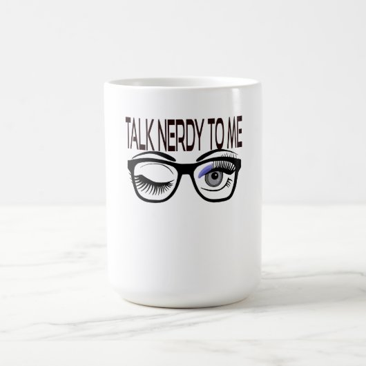 私にオタク話すギークメガネのウィンキングアイ モーフィングマグカップ (中央)