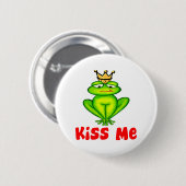 私にカエル接吻して下さい 缶バッジ (正面&裏面)