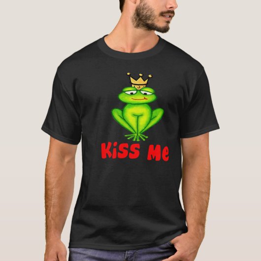 私にカエル接吻して下さい Tシャツ (正面)