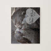 私にカワウソの世界をカワウソ愛接吻意味します ジグソーパズル (縦)