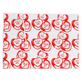 私にキスして　私のものになって　バレンタインデー ラージペーパーバッグ (裏面)