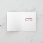 私にキャンディーケーンユーモアヴィンテージクリスマスジョークを舐める シーズンカード (内部)