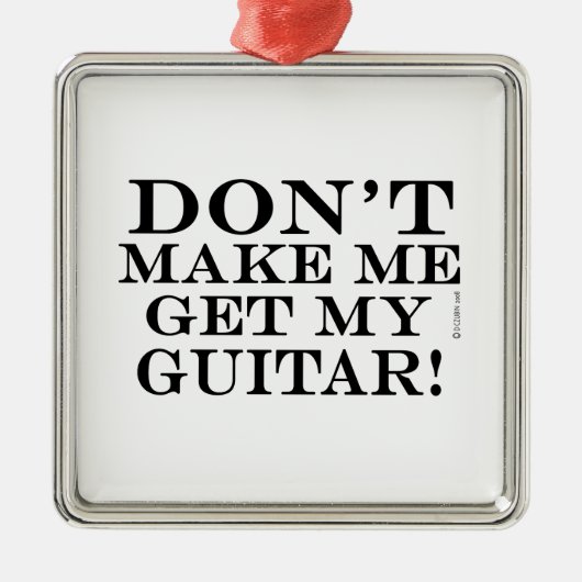 私にギターを手に入れさせないで メタルオーナメント (正面)