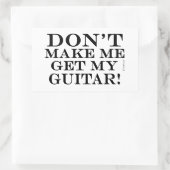 私にギターを手に入れさせないで 長方形シール (バッグ)