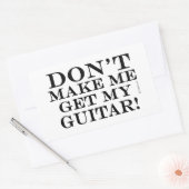 私にギターを手に入れさせないで 長方形シール (封筒)