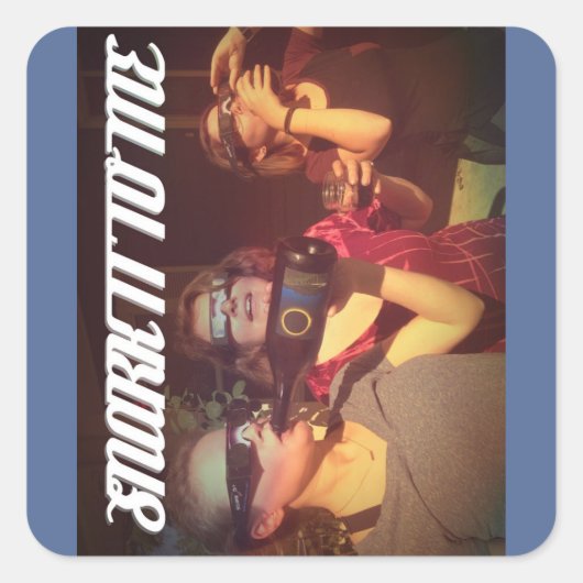 私に'クラブステッカー'をスナーク スクエアシール (正面)