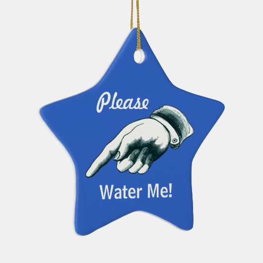 私にクリスマスツリーのオーナメント水をまいて下さい セラミックオーナメント (右)