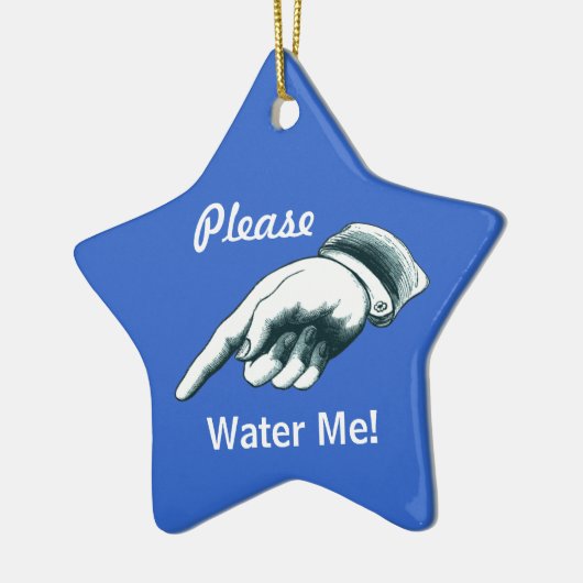 私にクリスマスツリーのオーナメント水をまいて下さい セラミックオーナメント (左)