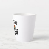 私にグレイビーをかけて ターキーの感謝祭ディナー カフェラテマグ (正面)