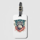 私にココを呼び出しチャンピオンを呼び出す ラゲッジタグ (正面縦)