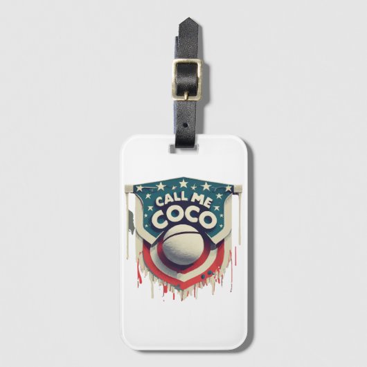 私にココを呼び出しチャンピオンを呼び出す ラゲッジタグ (正面縦)