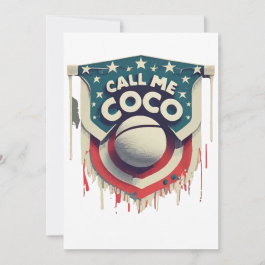 私にココを呼び出しチャンピオンを呼び出す 招待状 (正面)