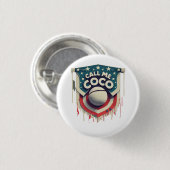 私にココを呼び出しチャンピオンを呼び出す 缶バッジ (正面&裏面)