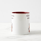 私にコーヒーを与えて下さい ツートーンマグカップ (中央)