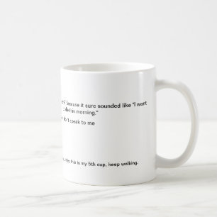 私にコーヒーカップを話さないで下さい コーヒーマグカップ