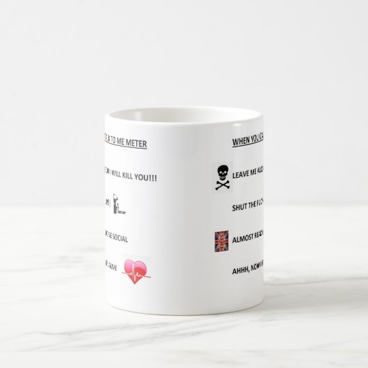 私にコーヒー・マグだけを残して下さい コーヒーマグカップ (中央)